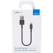 Кабель Deppa (72115) Apple 8-pin черный, 1.2 м