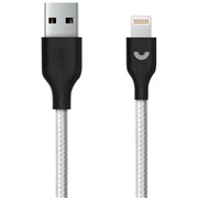 Кабель Prime Line (7226) Apple 8-pin серебро нейлон, 1.2 м