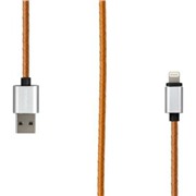 Кабель Rombica (IL-03) Apple 8-pin охра, 1 м, MFI, оплетка под кожу
