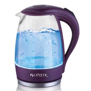 Чайник CENTEK CT-0042 фиолетовый 1.8л, 2200Вт, стекло, внутр. LED подсветка, кнопка