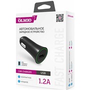 Авто З/У OLMIO (038635) USB 1.2 A черный