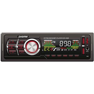 Автомагнитола Digma DCR-350R 4х45Вт,BLUETOOTH,2 USB ,быстрая зарядка