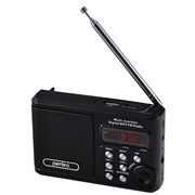 Радиоприемник Perfeo Sound Ranger черный FM/MP питание USB или акб BL-5C