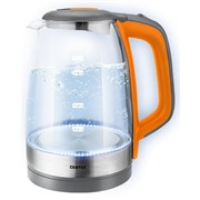 Чайник CENTEK CT-0065 оранжевый 2200Вт, 1.7 л,стекло, внутр. LED подсветка,