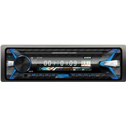Автомагнитола Digma DCR-400B 4х45Вт, FM радио, память 18 станций,съемная,синяя