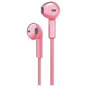Гарнитура Maverick Deep Bass, мод. i12 розовый, плоский провод