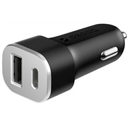 Авто З/У Deppa (11288) USB + USB-C 4.8А, черный
