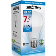 Светодиодная лампа Smartbuy SBL-A60-07-60K-E27 холодный дневной свет