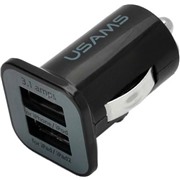 Разветвитель INTEGO C-23 черный 2 USB ,Авто З/У
