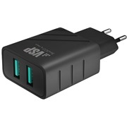 З/У BoraSCO (37262) 2 USB 2.4A, черный