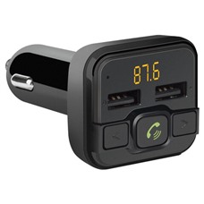 FM-трансмиттер DEFENDER RT-Edge, Bluetooth, USB 2.0, micro SD, черный, 68012 ОЗ