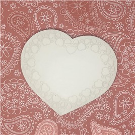 Барельеф для творчества "Сердечко-Вьюнок" арт.43