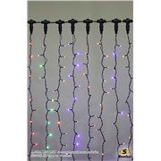  Sneha A-009A LED MIX  светодиодный занавес 2x2м (25x20)LED провод черный