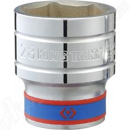 Головка торцевая стандартная шестигранная 1/2", 12 мм, KING TONY, 433512M