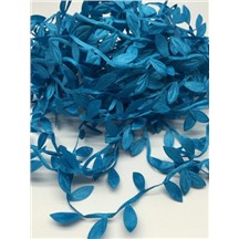 Листочки на тесьме цвет: голубой. Намотка: 10м