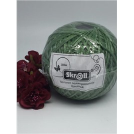 Шпагат полипропилен цветной 1000 Текс. Намотка 150м. Цвет: зеленый