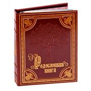 Родословная книга Изысканная эко-кожа с золотой росписью (подар.упак) 