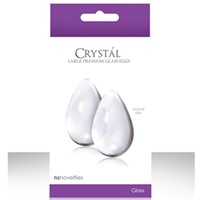 NS Novelties Crystal Kegel Eggs, прозрачный 
Вагинальные шарики из стекла, большие