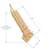№2.1.2.1. Лестница с поворотом на 90 градусов, с забежными и прямыми ступенями