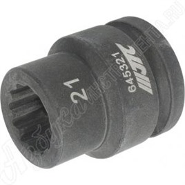 Головка торцевая ударная двенадцатигранная 3/4", 21 мм, JTC, JTC-645321
