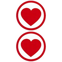 Shots Toys Nipple Sticker Round Hearts, красные
Пэстисы в форме сердца в кругу