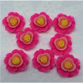Кабошоны акриловые "Роза многоцветная" арт.BJIKfg6732/865rose размер: 19 х 19мм