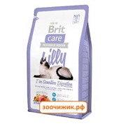 Сухой корм Brit Care Cat Lilly Sensitive Digestion беззерновой, для кошек с чувствительным пищеварением 400гр