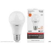  Gauss Лампа Gauss LED Elementary A60  7W Е27  2700K 1/10/100 (23217А)