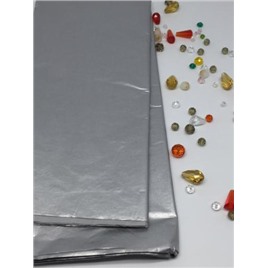 Бумага тишью. Плотноcть 17 грамм. арт. RLN016 (серебро)