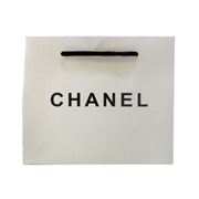 Пакет подарочный Chanel белый 14*16 см