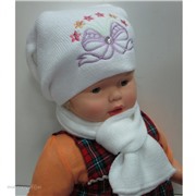 Комплект шапка шарф р.50-52 для девочки 36Е