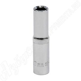 Головка торцевая глубокая 1/4"DR 7 мм, OMBRA, 114107