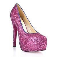 Hustler Sexy Pink Туфли на высокой шпильке
Декорированы серебрянными кристалами