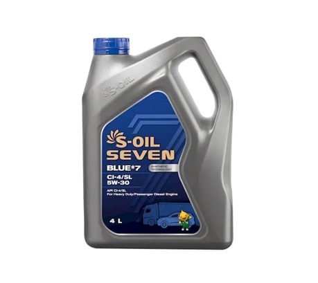 Моторное масло S-Oil 7 Blue #7 CI-4 / SL 5W-30 (4л.)