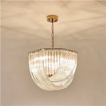 Подвесная стеклянная люстра 