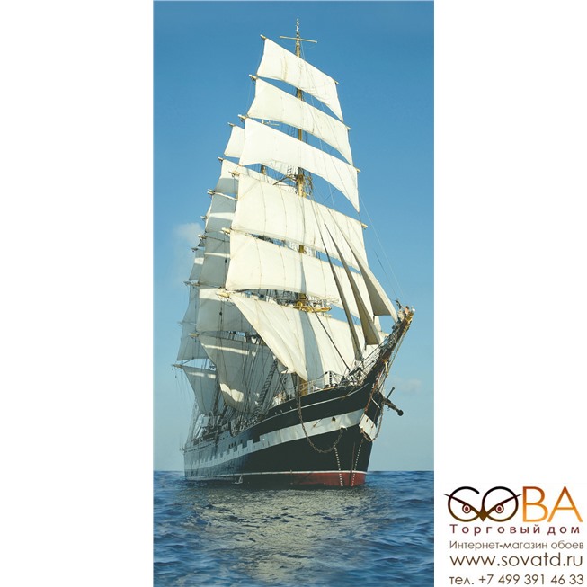 Панно Porto Tall Ship Ship  125x60 (5пл) купить по лучшей цене в интернет магазине стильных обоев Сова ТД. Доставка по Москве, МО и всей России