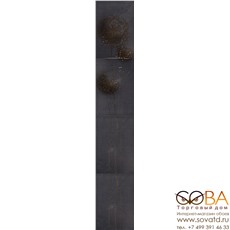 Панно SILK DANDELION  (4шт.х27,5х40) чёрное ВК 27,5х160 купить по лучшей цене в интернет магазине стильных обоев Сова ТД. Доставка по Москве, МО и всей России