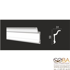 Лепнина Decor-Dizayn Карниз DD501 купить по лучшей цене в интернет магазине стильных обоев Сова ТД. Доставка по Москве, МО и всей России