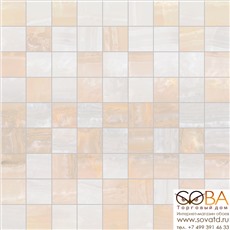 Мозаика Diadema  30х30 бежевый+белый купить по лучшей цене в интернет магазине стильных обоев Сова ТД. Доставка по Москве, МО и всей России