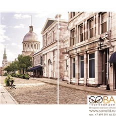 Панно Marche  стекло из 2-х плиток 50х40 купить по лучшей цене в интернет магазине стильных обоев Сова ТД. Доставка по Москве, МО и всей России