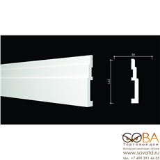 Лепнина Decor-Dizayn Плинтус DD705 купить по лучшей цене в интернет магазине стильных обоев Сова ТД. Доставка по Москве, МО и всей России