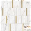 Мозаика Marazzi  Allmarble Wall Golden White Mosaico Barcode Lux 40х40, интернет-магазин Sportcoast.ru