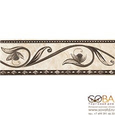 Бордюр Illyria marrone  8х25 купить по лучшей цене в интернет магазине стильных обоев Сова ТД. Доставка по Москве, МО и всей России