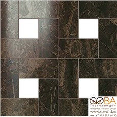 Мозаика Atlas Concorde  Супернова Марбл Фраппучино Дарк Лапп 45х45 купить по лучшей цене в интернет магазине стильных обоев Сова ТД. Доставка по Москве, МО и всей России