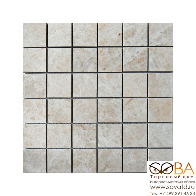 Керамогранит Neodom Supreme Mosaico Emperador Beige 5x5 (30x30)см N20355 (Индия) купить по лучшей цене в интернет магазине стильных обоев Сова ТД. Доставка по Москве, МО и всей России