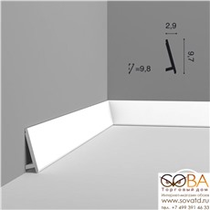 Плинтус гибкий Orac Decor SX179F Modern купить по лучшей цене в интернет магазине стильных обоев Сова ТД. Доставка по Москве, МО и всей России
