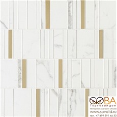 Мозаика Marazzi  Allmarble Wall Statuario Mosaico Barcode Lux 40х40 купить по лучшей цене в интернет магазине стильных обоев Сова ТД. Доставка по Москве, МО и всей России