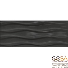 Плитка Элегия 1Т  настенная черный 20х50 купить по лучшей цене в интернет магазине стильных обоев Сова ТД. Доставка по Москве, МО и всей России