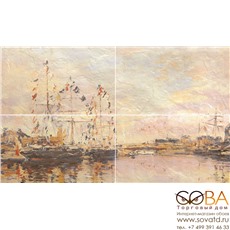 Панно Normandie beige 01  60х100 ( из 4-х шт) купить по лучшей цене в интернет магазине стильных обоев Сова ТД. Доставка по Москве, МО и всей России