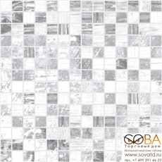 Мозаика Extra  серый+белый 30х30 купить по лучшей цене в интернет магазине стильных обоев Сова ТД. Доставка по Москве, МО и всей России
